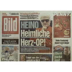 Bildzeitung Freitag, 11 September 2026 - Heino Herz-OP