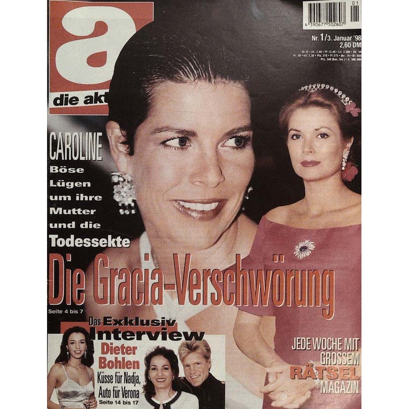 die aktuelle Nr.1 / 3 Januar 1998 - Die Gracia-Verschwörung