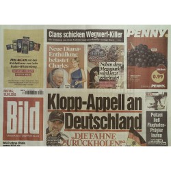 Bildzeitung Freitag, 18 September 2026 - Klopp Appell