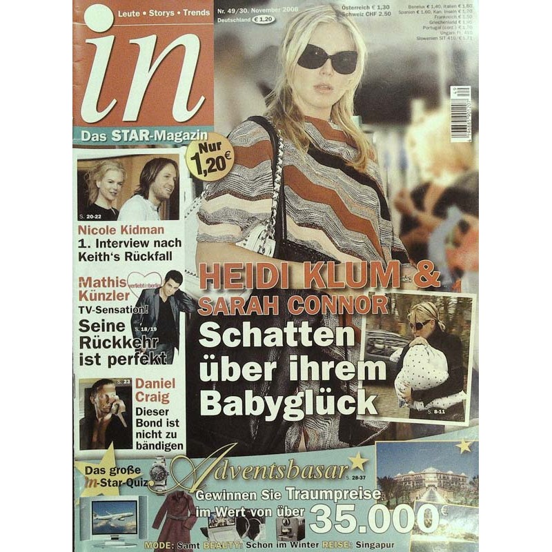 in das Star-Magazin Nr.49 / 30 November 2006 - Heidi Klum & Sarah Connor