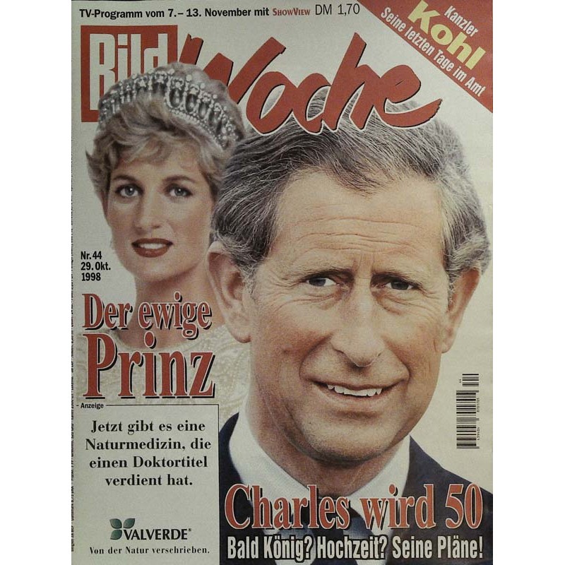 Bildwoche Nr.44 - 29 Oktober 1998 - Charles wird 50