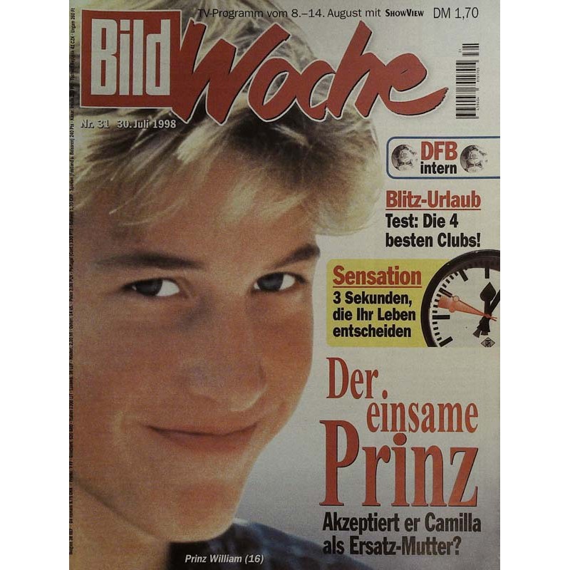 Bildwoche Nr.31 - 30 Juli 1998 - Der einsame Prinz