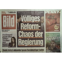 Bildzeitung Freitag, 2 Oktober 2026 - Reform-Chaos