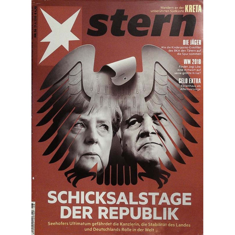 stern Heft Nr.26 / 21 Juni 2018 - Schicksalstage der Republik