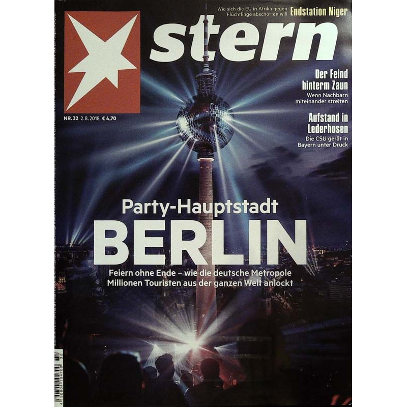stern Heft Nr.32 / 2 August 2018 - Berlin