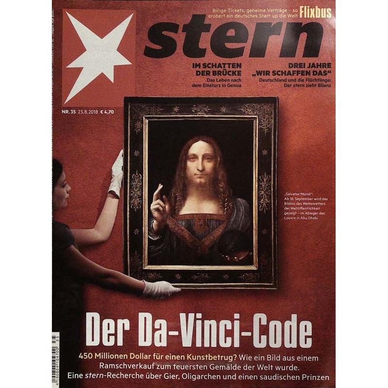 stern Heft Nr.35 / 23 August 2018 - Der Da-Vinci-Code