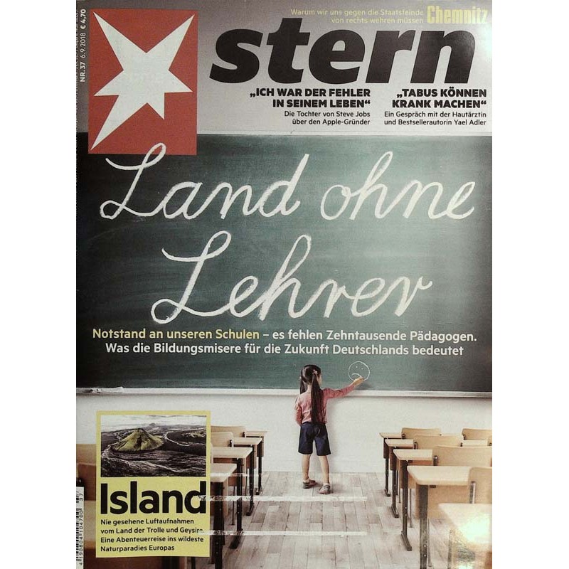 stern Heft Nr.37 / 6 September 2018 - Land ohne Lehrer