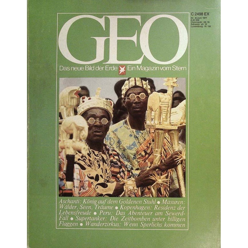 Geo Nr. 6 / Juni 1977 - Aschanti Häuptling