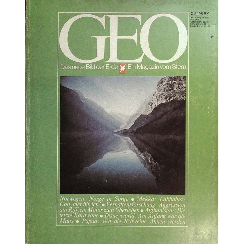 Geo Nr. 8 / August 1977 - Norwegen