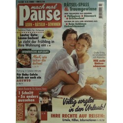 Mach mal Pause Nr. 10 / 4 März 1998 - Sorglos in den Urlaub!