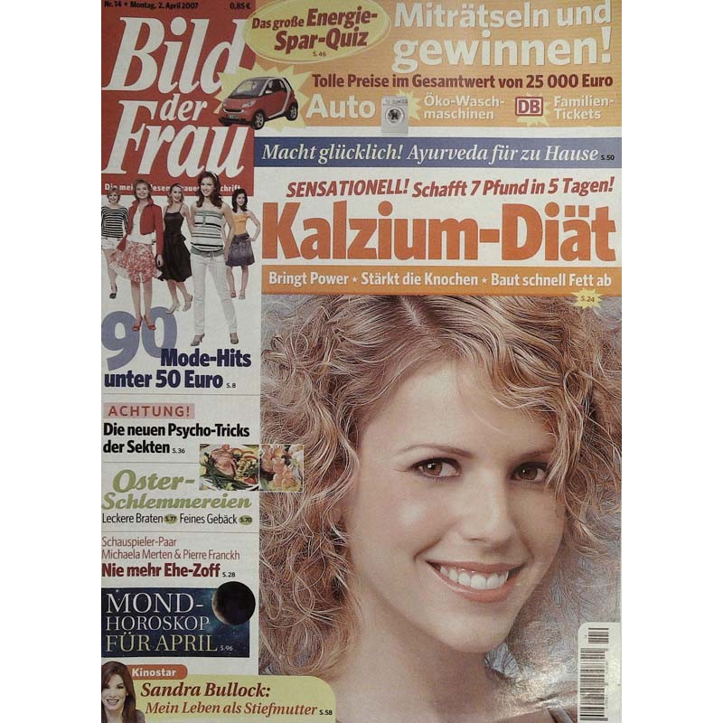 Bild der Frau Nr.14 / 2 April 2007 - Kalzium-Diät