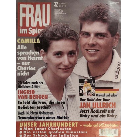 Frau im Spiegel Nr. 32 / 31 Juli 1997 - Jan Ullrich und Gaby