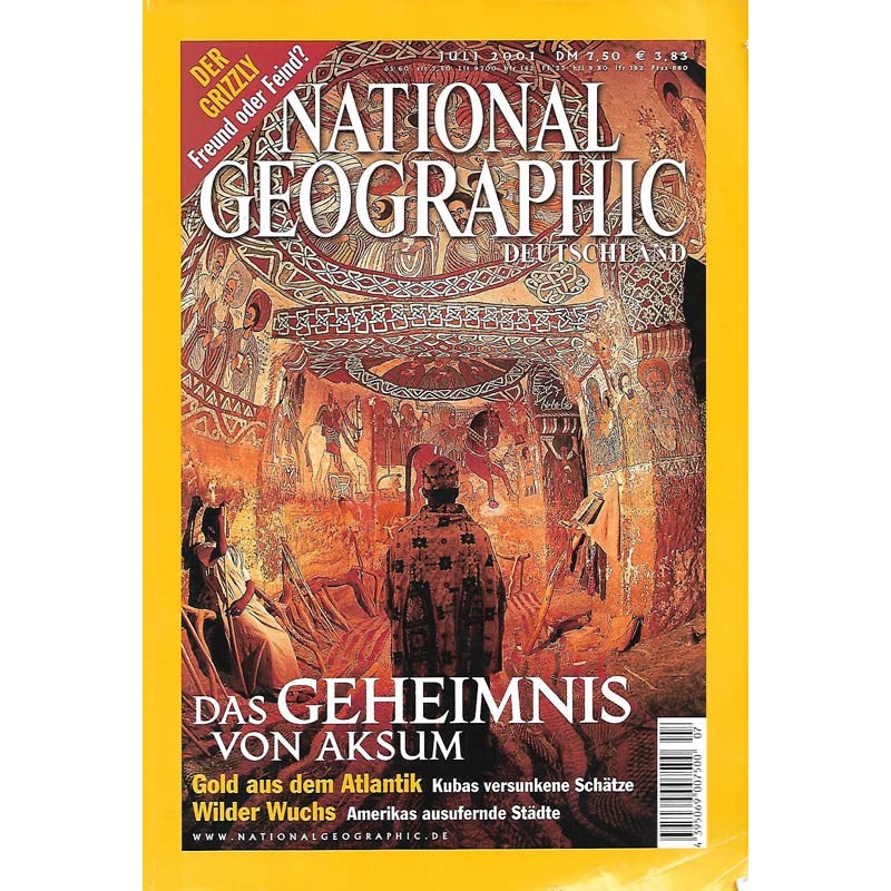 NATIONAL GEOGRAPHIC Juli 2001 - Das Geheimnis von Aksum