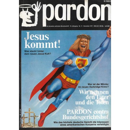 pardon Heft 11 / November 1971 - Jesus kommt!