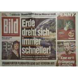 Bildzeitung Freitag, 16 Oktober 2026 - Erde dreht sich schneller