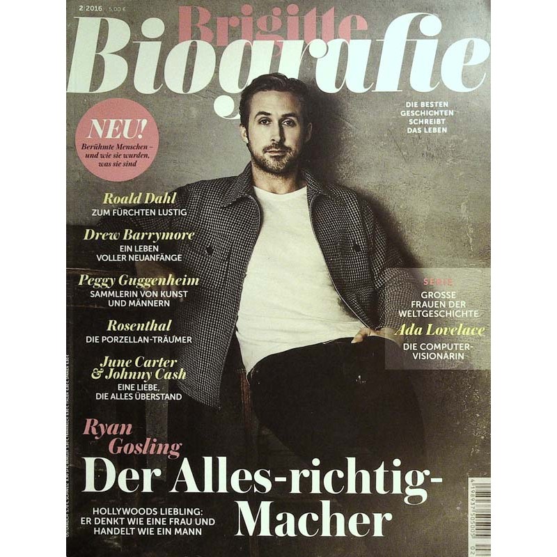 Brigitte Biografie Nr.2 / 2016 - Ryan Gosling