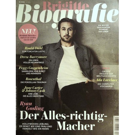 Brigitte Biografie Nr.2 / 2016 - Ryan Gosling