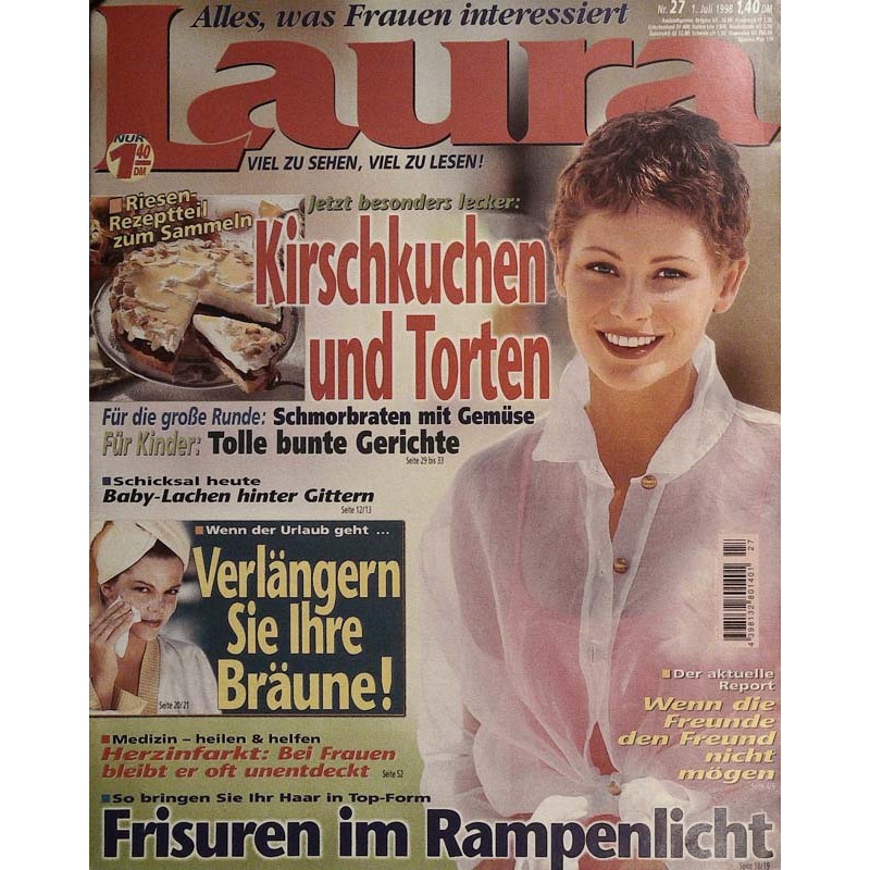 Laura Nr.27 / 1 Juli 1998 - Frisuren im Rampenlicht
