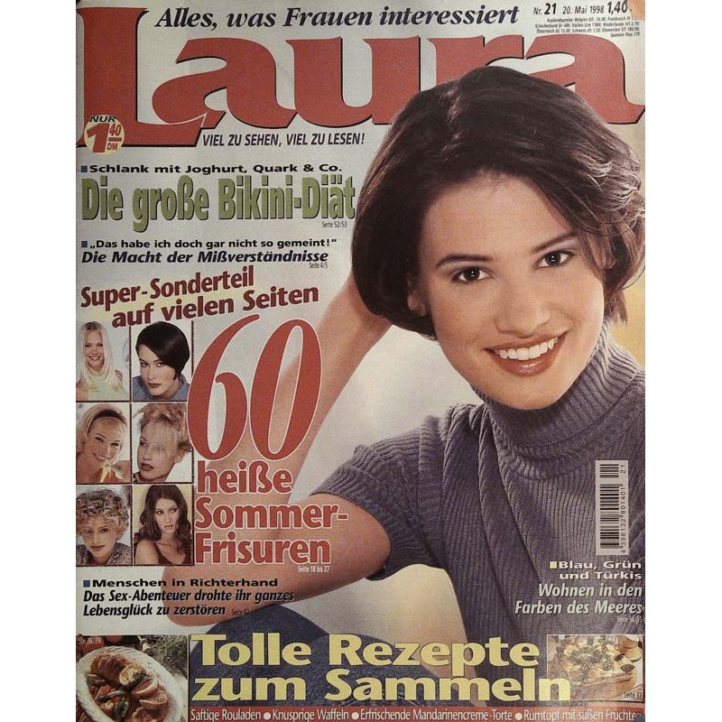 Laura Nr.21 / 20 Mai 1998 - 60 heiße Sommer-Frisuren