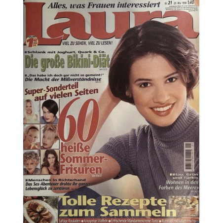 Laura Nr.21 / 20 Mai 1998 - 60 heiße Sommer-Frisuren