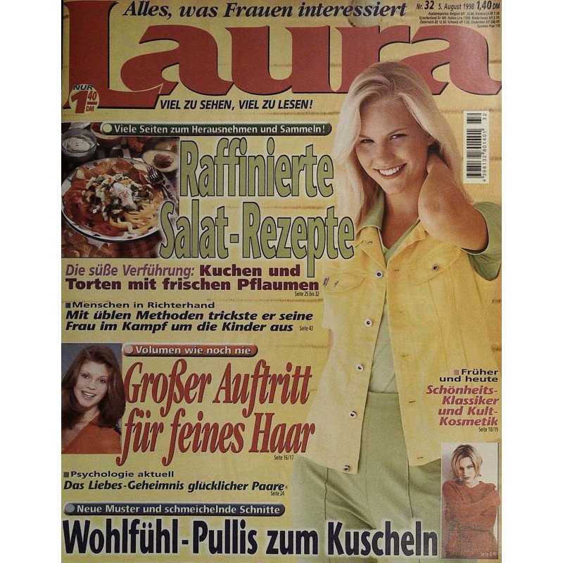 Laura Nr.32 / 5 August 1998 - Wohlfühl-Pullis