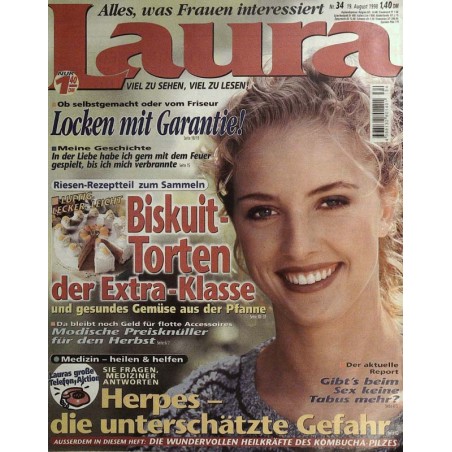 Laura Nr.34 / 19 August 1998 - Herpes die unterschätzte Gefahr