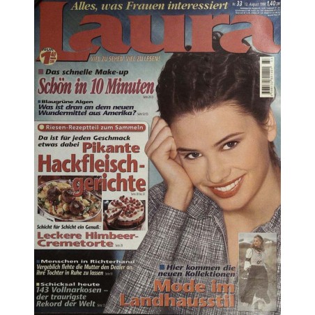 Laura Nr.33 / 12 August 1998 - Mode im Landhausstil