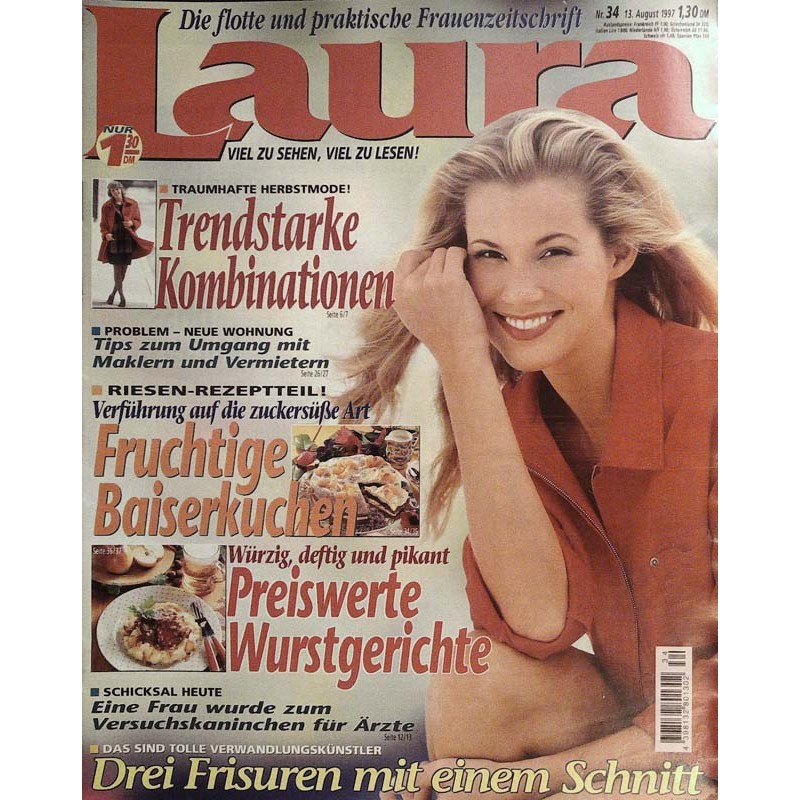 Laura Nr.34 / 13 August 1997 - Drei Frisuren