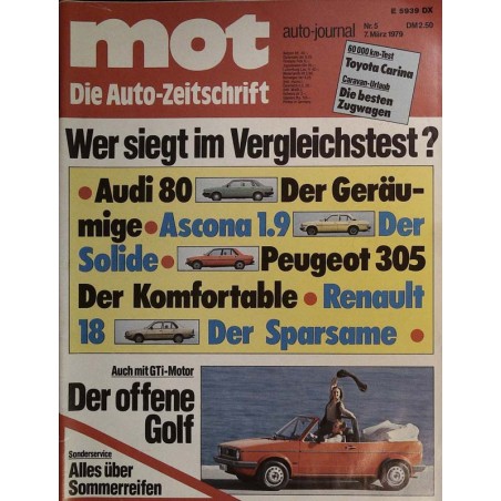 mot auto-journal Nr. 5 / 7 März 1979 - Der offene Golf