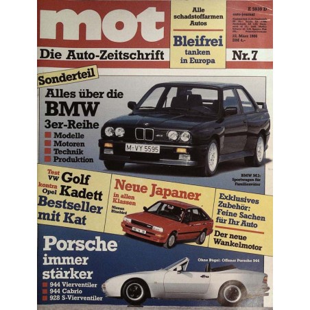 mot Nr. 7 / 22 März 1986 - BMW 3er-Reihe