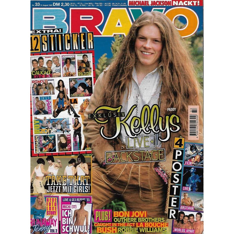 BRAVO Nr.33 / 10 August 1995 - Kellys Live Backstage