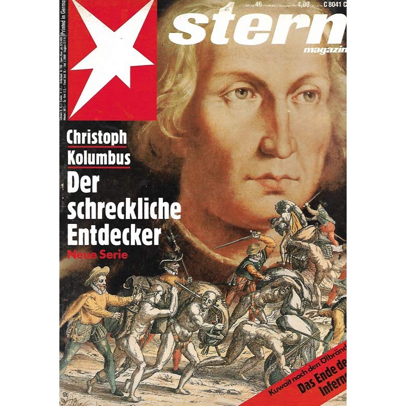 stern Heft Nr.46 / 7 November 1991 - Christoph Kolumbus