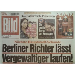 Bildzeitung Montag, 26 Oktober 2026 - Vergewaltiger laufen gelassen