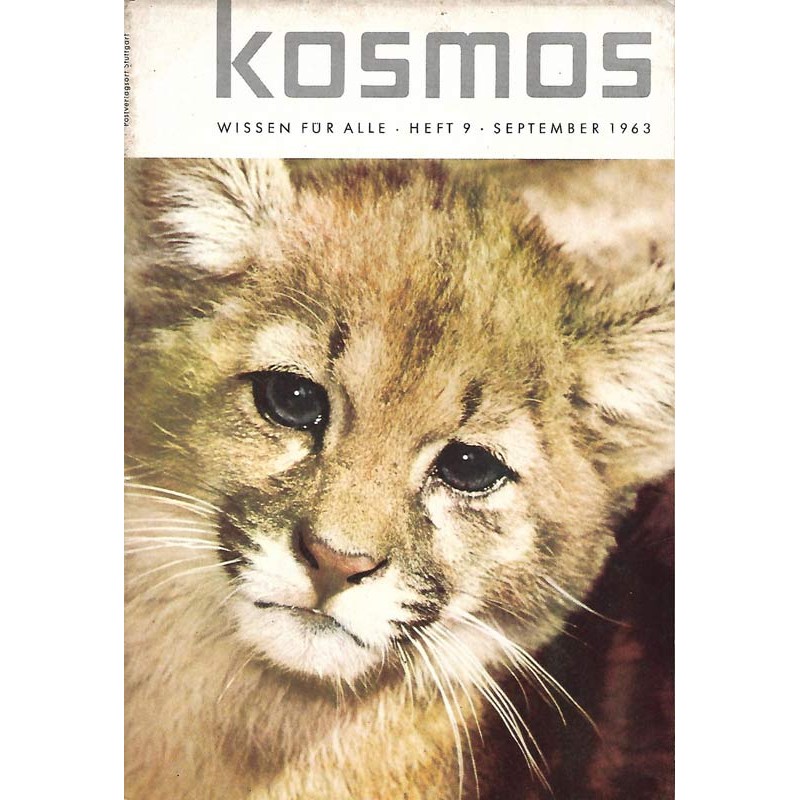 KOSMOS Heft 9 September 1963 - Puma aus Südchile