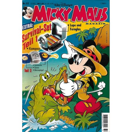 Micky Maus Nr. 32 / 2 August 2001 - Survivl Set Teil.1