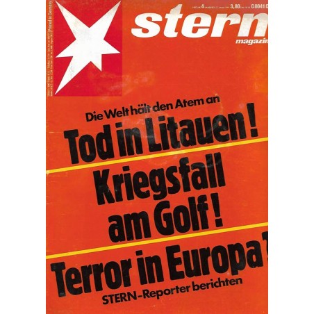 stern Heft Nr.4 / 17 Januar 1991 - Die Welt hält den Atem an