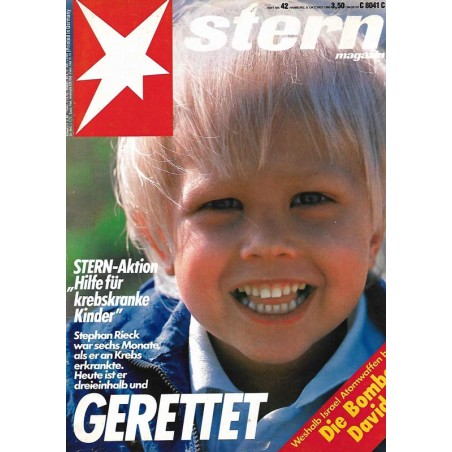 stern Heft Nr.42 / 9 Oktober 1986 - Gerettet