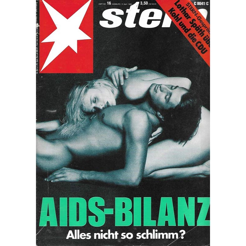 stern Heft Nr.16 / 13 April 1989 - Aids Bilanz