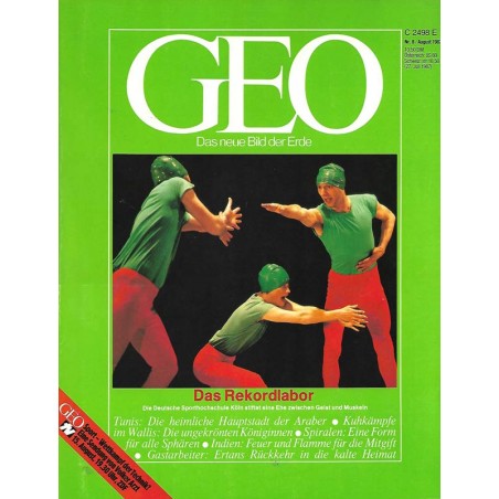 Geo Nr. 8 / August 1987 - Das Rekordlabor