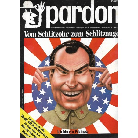 pardon Heft 9 / Sep. 1971 - Vom Schlitzohr zum Schlitzauge