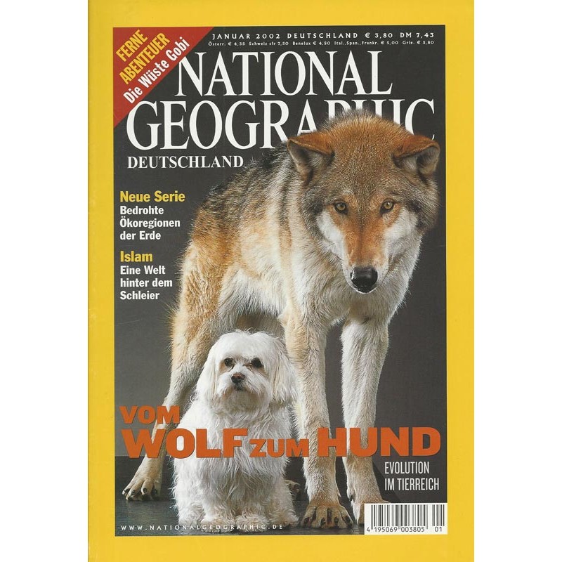 NATIONAL GEOGRAPHIC Januar 2002 - Vom Wolf zum Hund