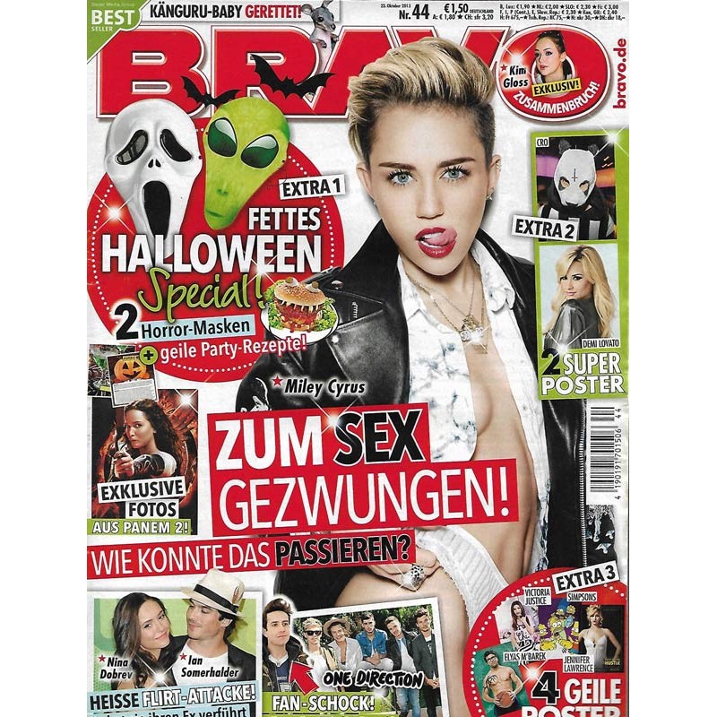 BRAVO Nr.44 / 23 Oktober 2013 - Miley Cyrus zum Sex gezwungen!