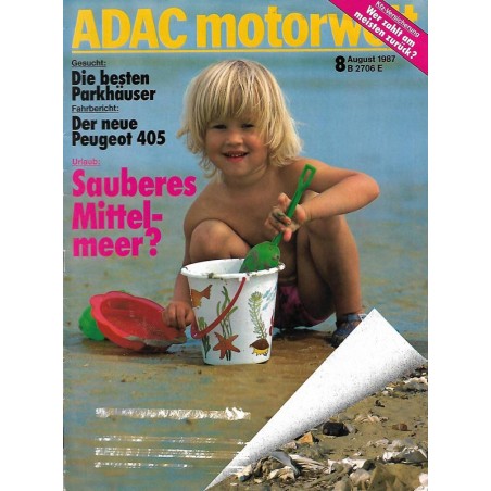 ADAC Motorwelt Heft.8 / August 1987 - Sauberes Mittelmeer?
