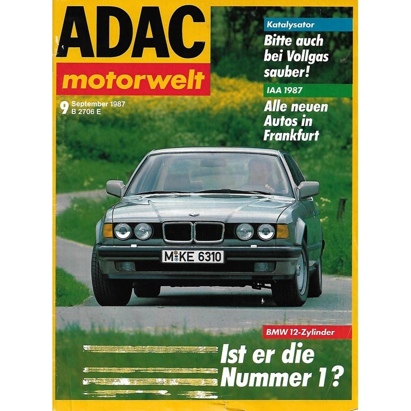 ADAC Motorwelt Heft.9 / September 1987 - Ist er die Nummer 1?