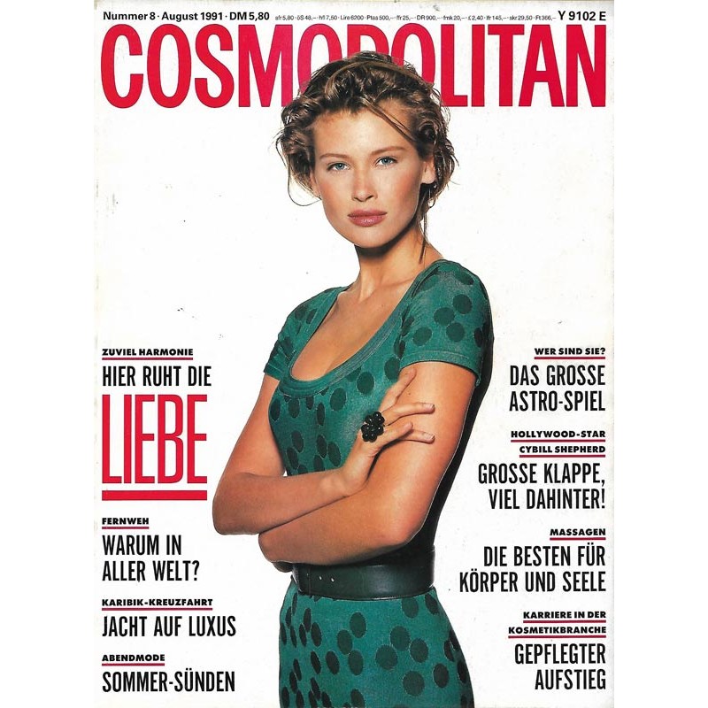 Cosmopolitan 8/August 1991 - Daniela / Liebe