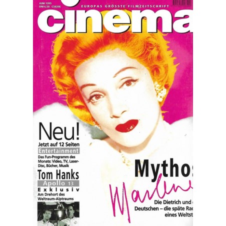 CINEMA 6/95 Juni 1995 - Mythos Marlene