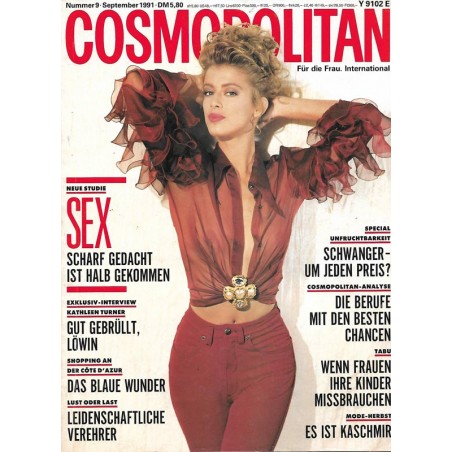 Cosmopolitan 9/September 1991 - Anna / Neue Studie über SEX
