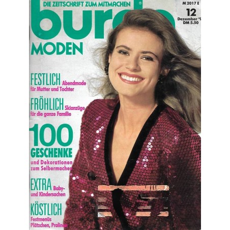burda Moden 12/Dezember 1991 - Festlich
