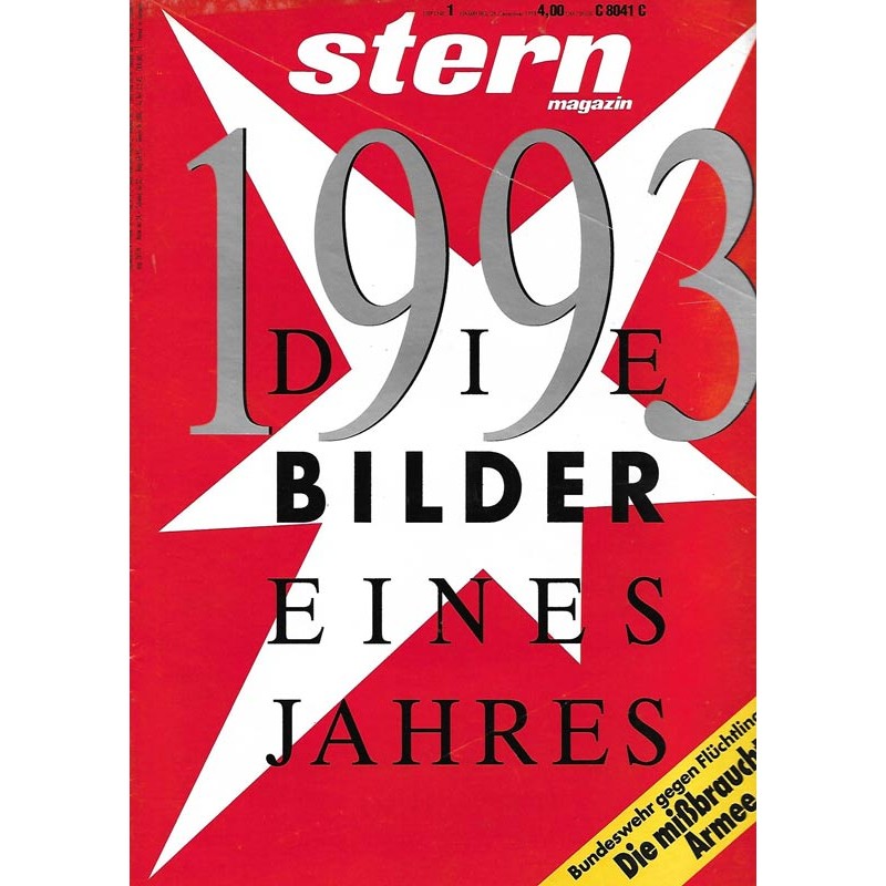 stern Heft Nr.1 /  29 Dezember 1993 die Bilder eines Jahres