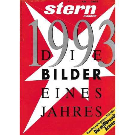 stern Heft Nr.1 /  29 Dezember 1993 die Bilder eines Jahres